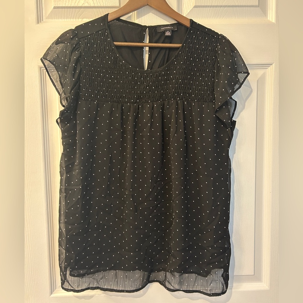 Tamara H Polka-Dot Blouse